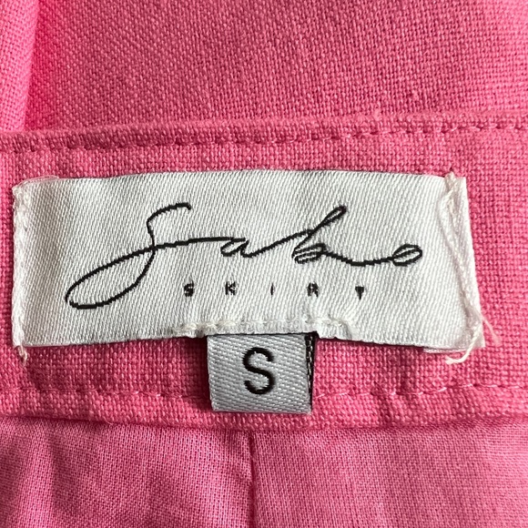 Sabo Skirt Pink Linen Blend High Rise Shorts Size: Small NWOT‎ - Picture 7 of 9